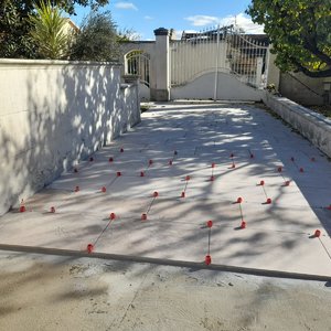 Rénovation terrase, pose de carrelage grands formats 50x90 9